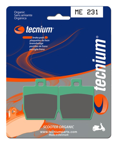 Tecnium Scooter Organic Brake Pads - ME231