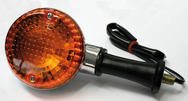 HIGHSIDER Smart OEM-Style Kawasaki bulb housing chrome / lens orange (piece), Front & H