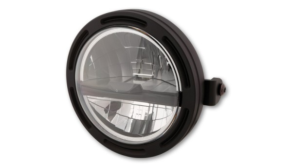 HIGHSIDER pro 5 3/4 inch Headlight Frame-R2 Type 5 LED Black Side mounting
