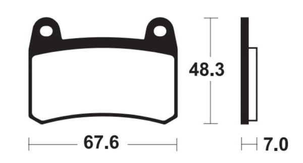 Tecnium Street Performance sintered metal brake pads - MF433
