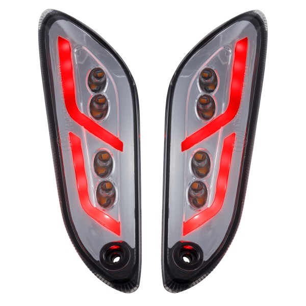 Turn signal kit rear left / right LED tinted for Vespa Primavera / Sprint 50-150cc SIP Style