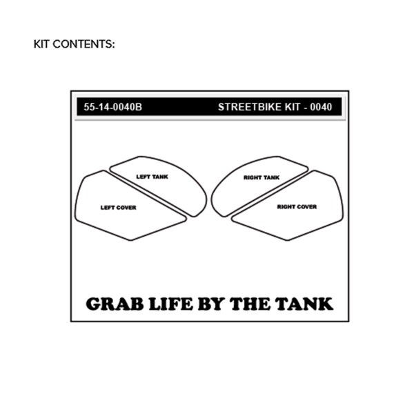 Stompgrip Traction Pads schwarz, für Kawasaki ZX10R Ninja 2011-2025, ZX10R SE 2019-2020, ZX10RR 2017