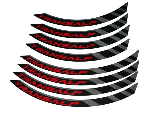 Rim decor sticker set black for Honda XL 750 Transalp (23-) Original