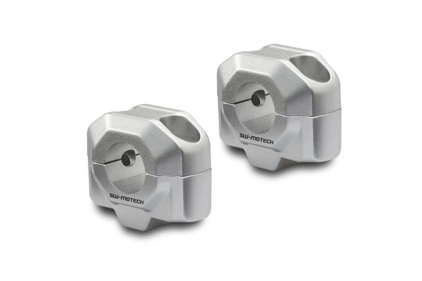 SW-Motech Handlebar riser 25 mm silver for Moto Guzzi V7 III / IIII (850) SW Motech