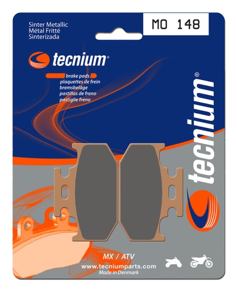 Tecnium MX/ATV sintered metal brake pads - MO148