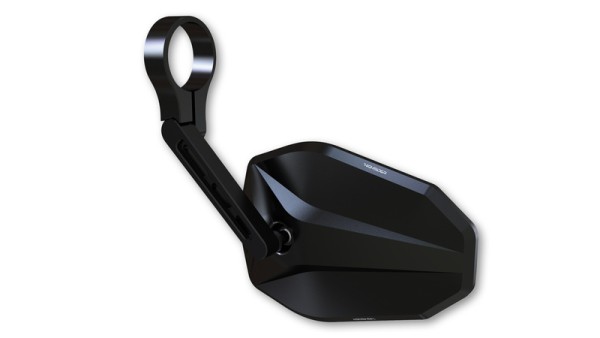 HIGHSIDER pro handlebar end mirror Victory-Blast Black Short (1pc)