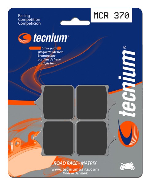 Tecnium Racing sintered metal carbon brake pads - MCR370