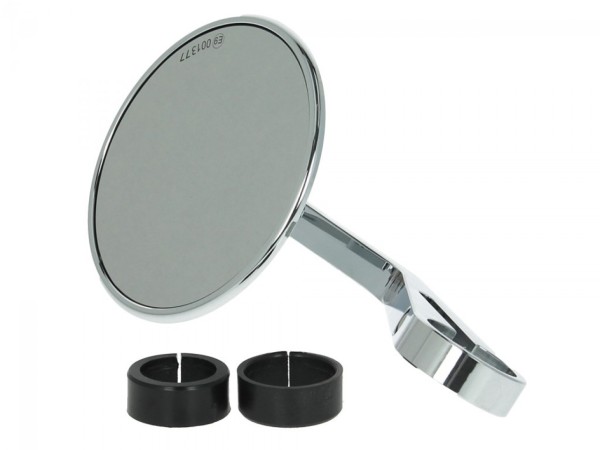 Handlebar end mirror for Vespa left o. right, chrome, Highsider Montana
