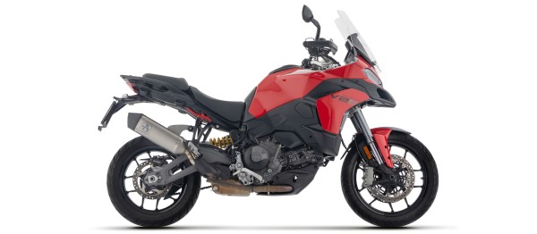 ARROW VELOCE DARK Slip-On Titan schwarz, Ducati Multistrada V2, V2S, 2025-