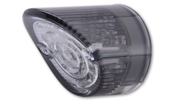 HIGHSIDER smart NOSE LED rear light, smoky gray/clear lens
