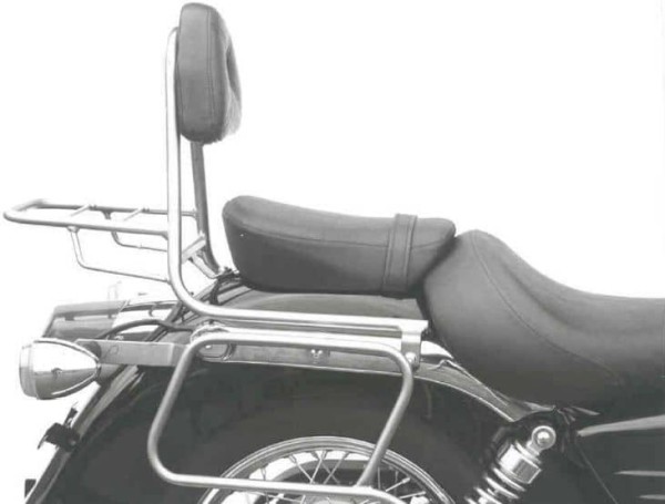 Sissybar with luggage rack chrome for Honda VT 125 C2 Shadow (99-00) Hepco & Becker