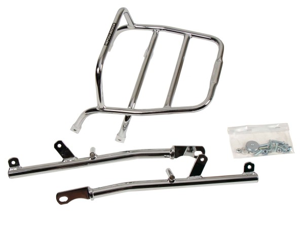 Tubular luggage rack top case carrier chrome for Honda CM 400 T (80-84) Hepco & Becker