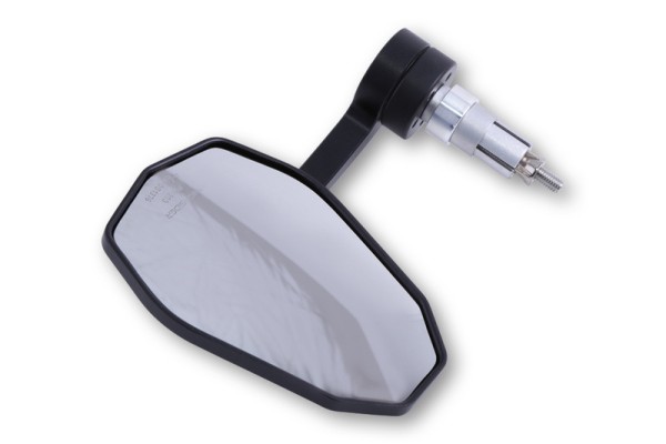 HIGHSIDER pro handlebar end mirror Victory-Blast Black (1pc)
