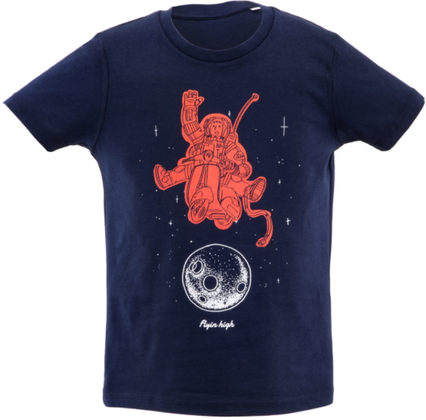 Kids T-shirt "Flyin high", dark blue