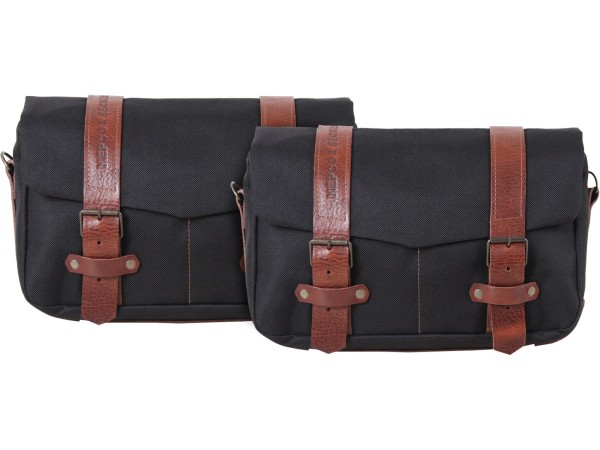 LEGACY courier bag set M/M black for C-Bow carrier Hepco & Becker