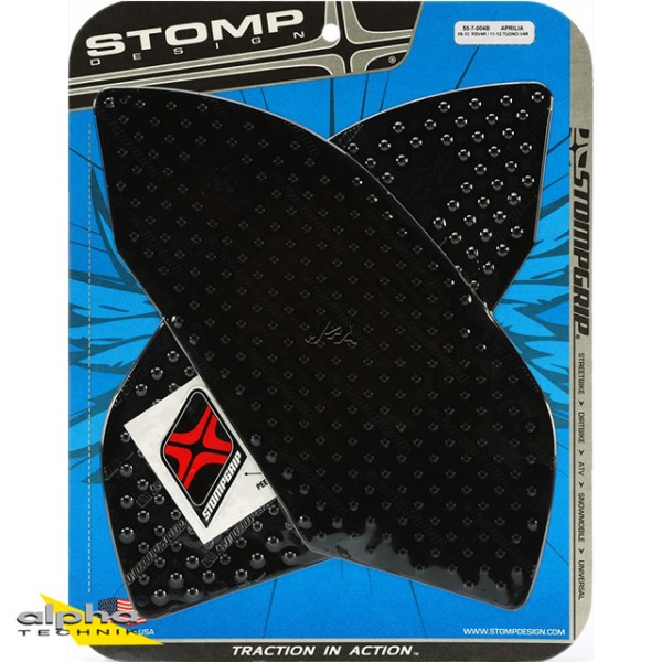 Stompgrip schwarz, Volcano, für Aprilia Modelle