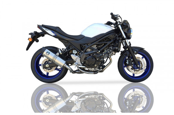 IXIL stainless steel muffler HEXOVAL XTREM Evolution for Suzuki SV 650 (Bj.16-18)