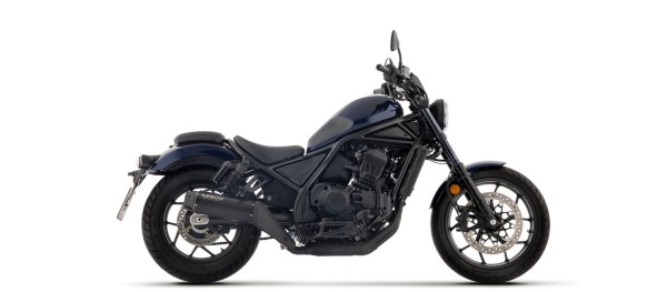 ARROW Exhaust REBEL DARK Slip-On with black aluminum end cap for Honda CMX 1100 Rebel (25-)
