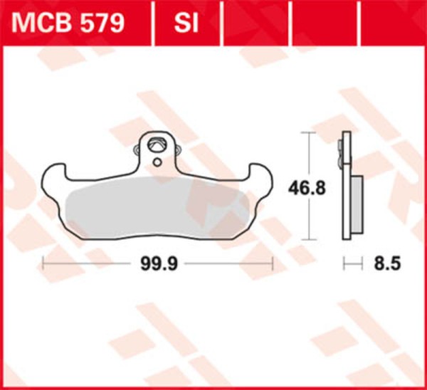 TRW Lucas brake pad MCB728