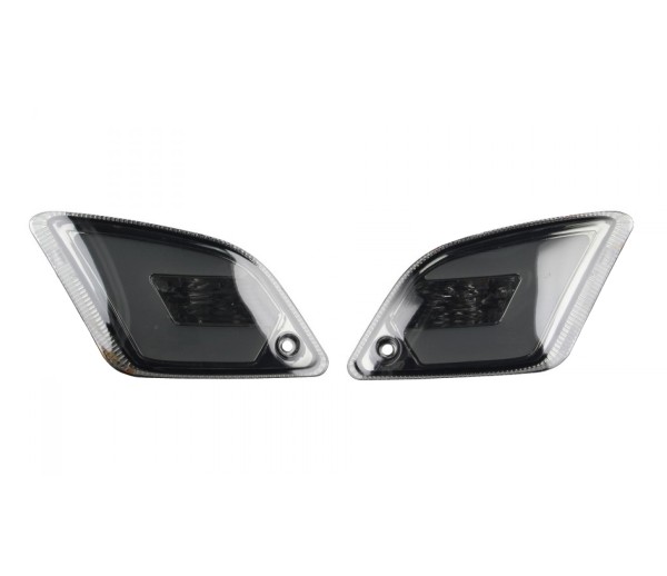 LED turn signal set rear, tinted for Vespa GT, GTL, GTV, GTS 125-300 (2014-2018)