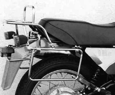 Tubular luggage rack top case carrier and side case carrier black for BMW R 80 ST (82-84)