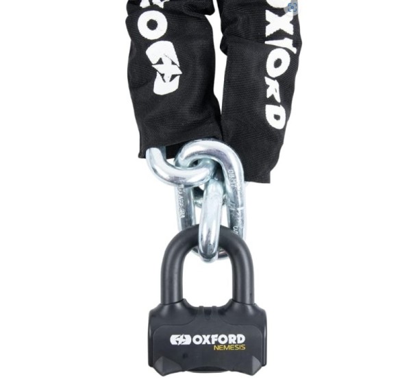 Oxford chain lock Nemesis 16mm with 1.2m chain