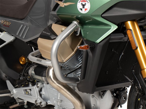 Engine Guard silver for Moto Guzzi V100 Mandello Hepco & Becker
