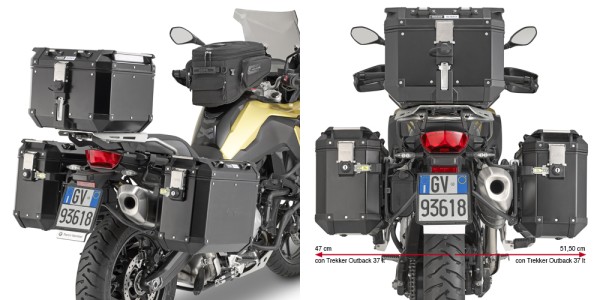 Side case carrier for BMW F 850 GS (BJ. 18-) / BMW F 750 GS (BJ. 18-) Givi