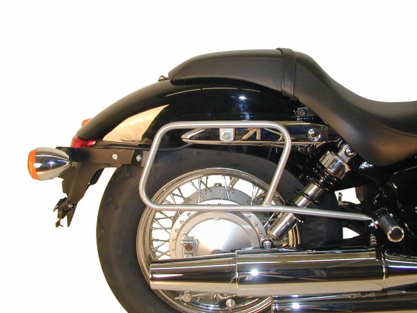 Chrome tubular leather bag holder for Honda VT 750 DC Shadow Spirit (07-13) Hepco & Becker