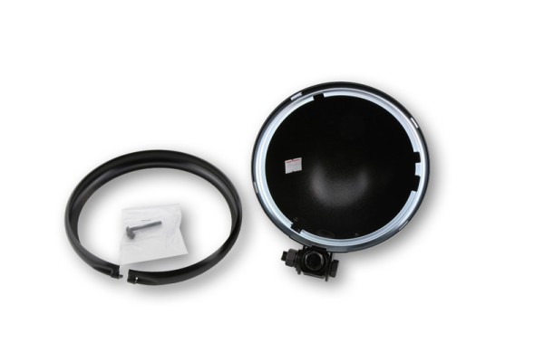 HIGHSIDER pro Bates style headlight housing black 5 3/4 inch, lower mounting