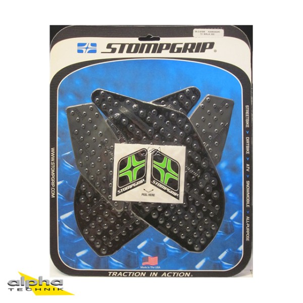 Stompgrip schwarz, Volcano, für Kawasaki, Ninja 250SL, Z300 2015-2016, Ninja 300 2013-2017, Z250SL 2