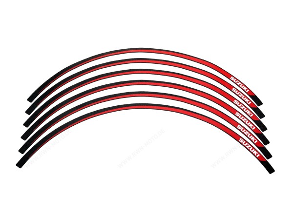 Rim edge decoration red/black for Suzuki GSX-8R / GSX-8T (25-) / GSX-S 1000 GX (24-) Original