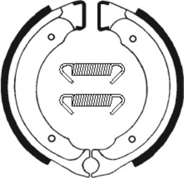 Tecnium Scooter/ATV Organic brake shoes - BA101