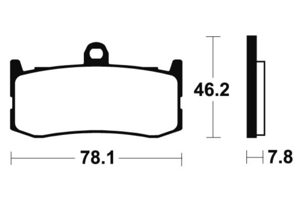 Tecnium brake pads MTR364 sintered metal