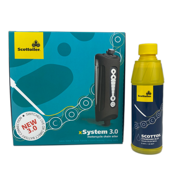 Scottoiler Xsystem 3.0 + 250 ml Oil Standard Blue