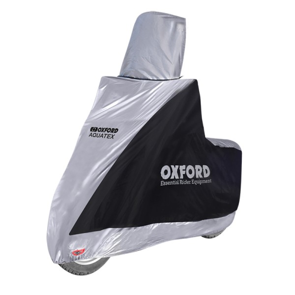 Oxford Indoor / Outdoor Cover Aquatex Black/Silver - Scooter - with Windscreen - S