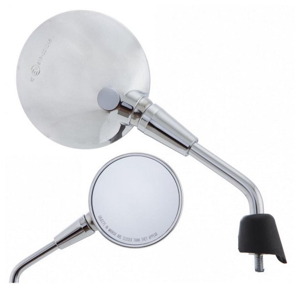 Mirror Shorty chrome right, left for Vespa Primavera 50-150ccm 2T/4T / GTS HPE 50-300ccm