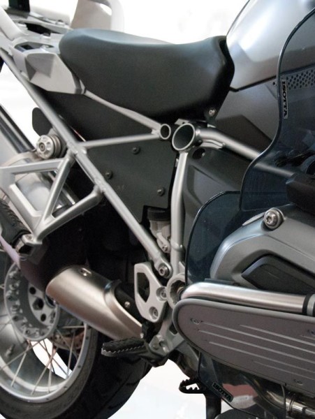 Rear side splash guard for BMW R 1200 GS LC (13-16) - with ESA, pair, matt black