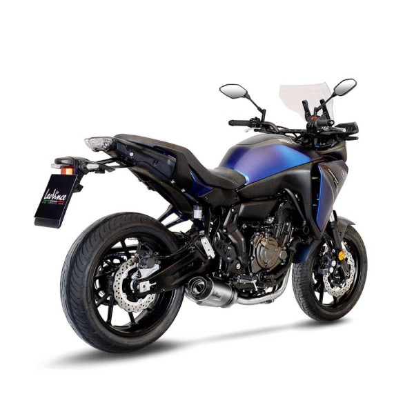 LeoVince complete system LV One Evo for Yamaha Tracer 7 /GT, stainless steel silver, E-approval