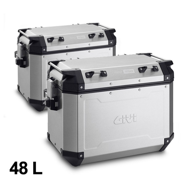 Givi aluminum side case set Trekker Outback 48L Monokey