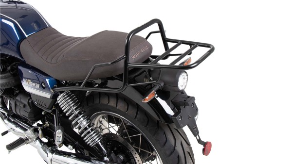 Tubular luggage rack Topcase carrier black for Moto Guzzi V7 850 Special/Stone/Centenario (21-24)