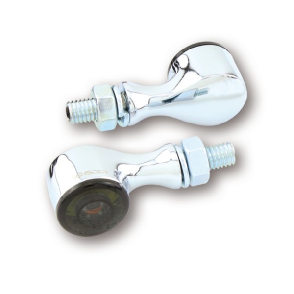 HIGHSIDER pro Apollo Classic LED rear light, brake light, blinker chrome/tinted 3in1, E-approved (pair)