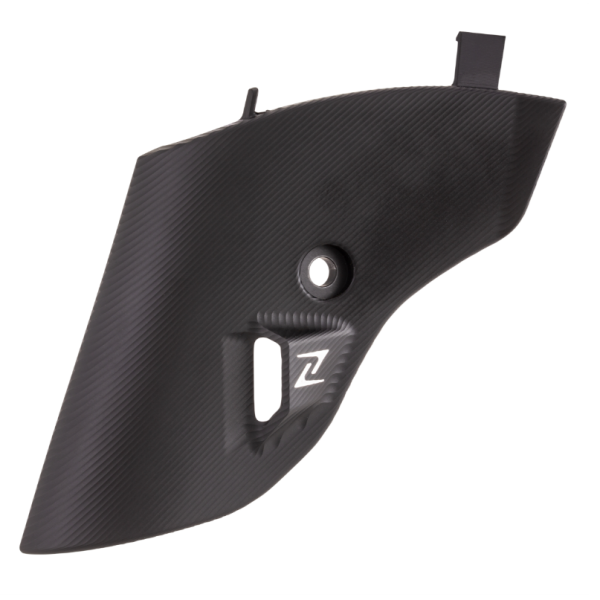 Fork fairing ZELIONI for Vespa Primavera/Sprint/Elettrica 50-150ccm, black matt anodized