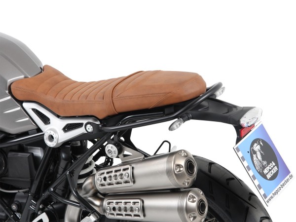 Passenger grab handle / railing black for BMW R nineT Scrambler (16-23) Hepco & Becker