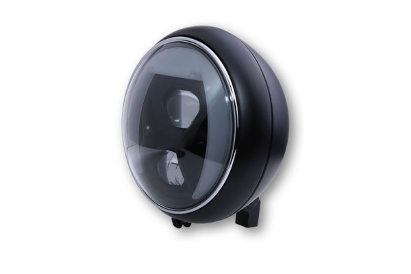 HIGHSIDER pro 7 inch headlight Yuma 2 Type 8 LED Black With TFL, bend lighting, E-approved (1pc)