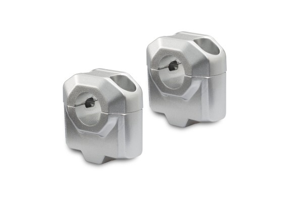 SW-Motech Handlebar riser, silver for Ø 22 mm handlebar, H=30 mm for Yamaha XT 660 R /X - SW Motech