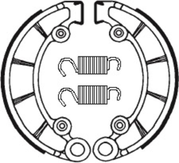 Tecnium Street/ATV Organic brake shoes - BA072