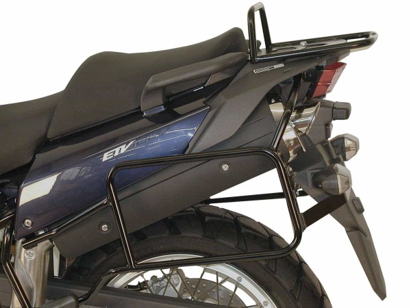 Tubular luggage rack Topcase carrier black for Aprilia Caponord ETV 1000 (01-07)