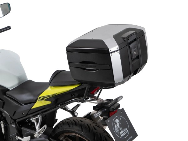 Smartrack Set, including Xcore Top Case 40 in silver/black for the Honda CB 500 Hornet (24-) by Hepco & Becker