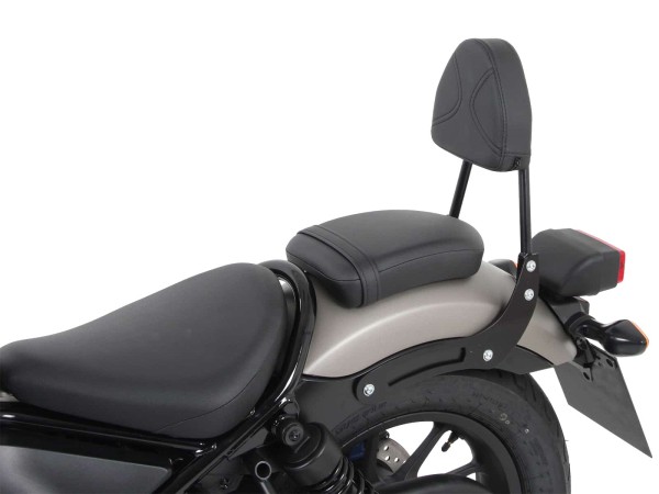 Sissybar without luggage rack black for Honda CMX 500 Rebel (17-)